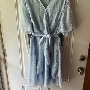 Light Blue Midi Dress